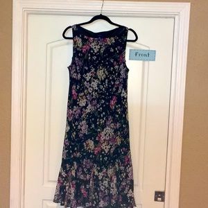 Black floral size 16 dress